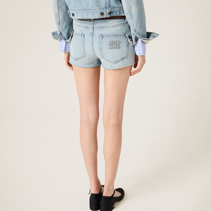 Denim shorts
