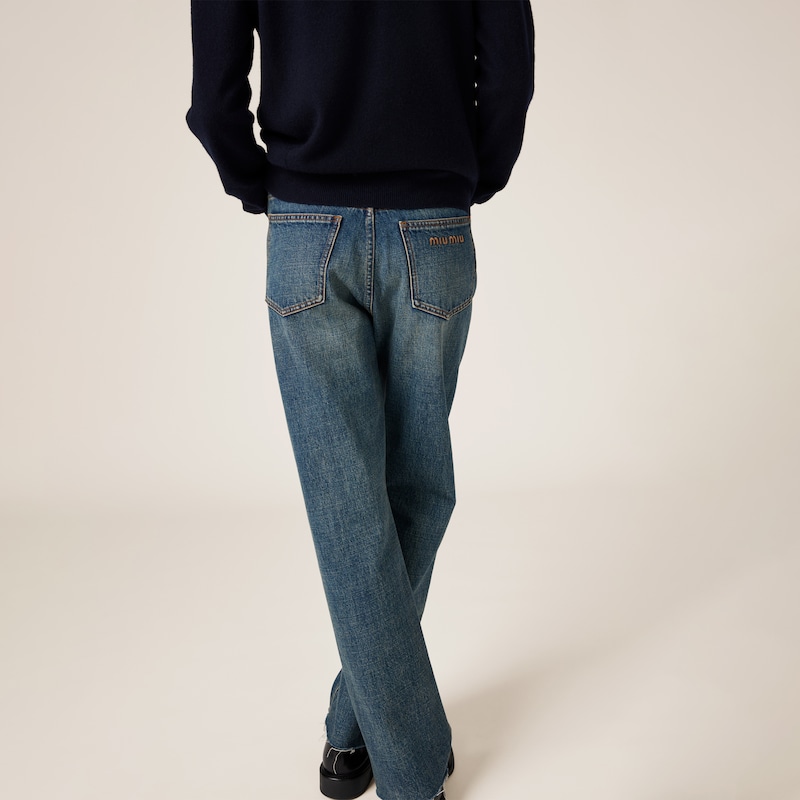 Denim five-pocket jeans