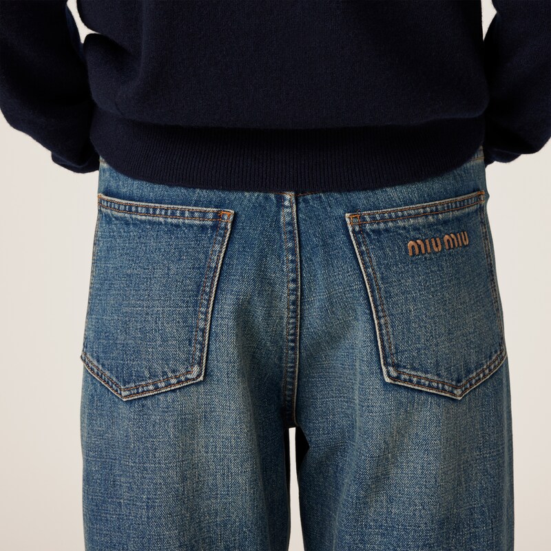 Denim five-pocket jeans