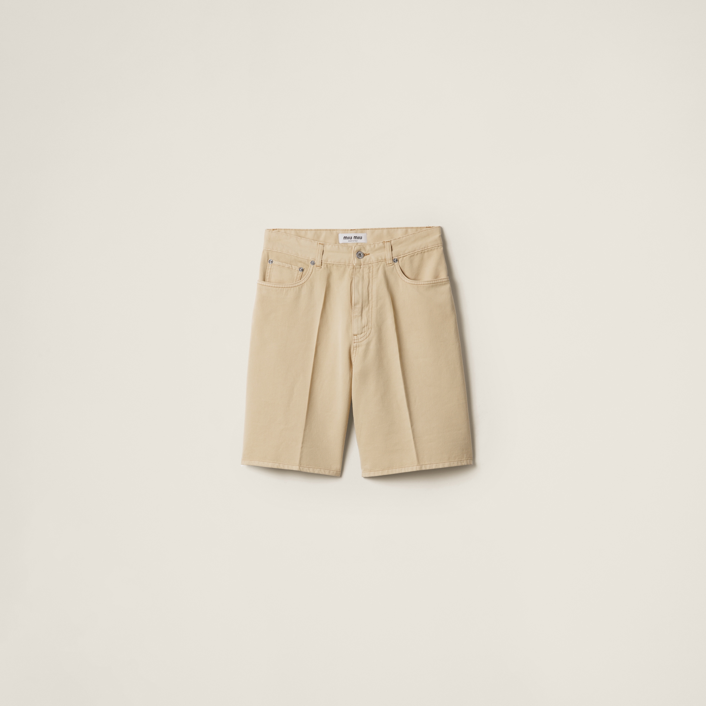 Miu Miu Light Denim Bermudas