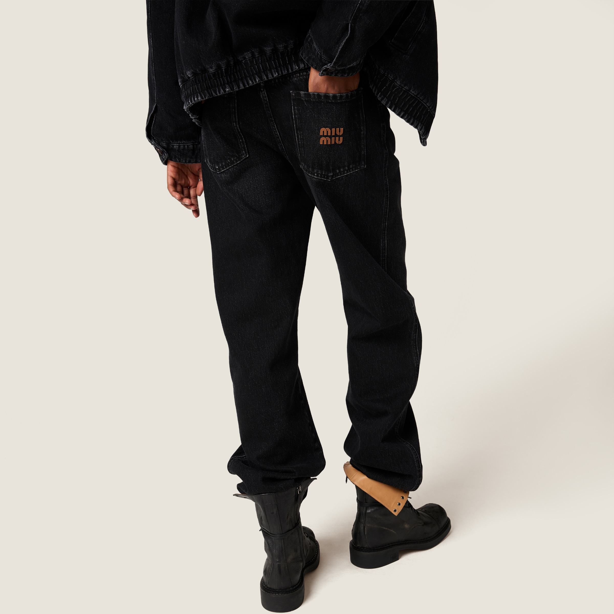 ブラック ブラックデニム ジーンズ | Miu Miu