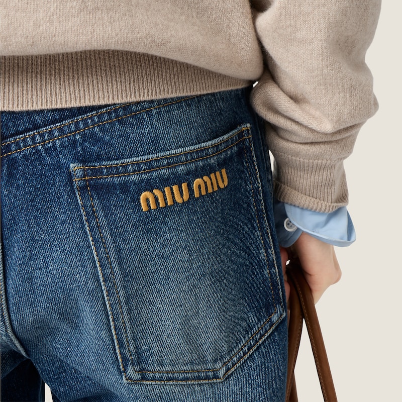 Five-pocket denim jeans