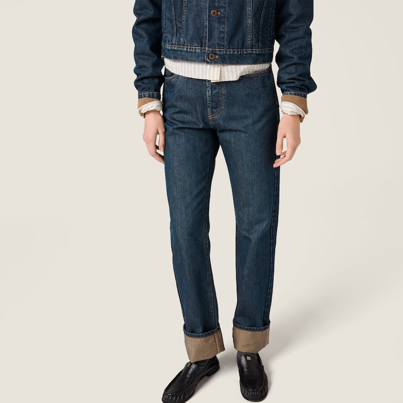 Five-pocket denim jeans