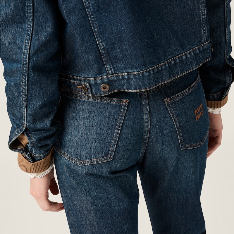 Five-pocket denim jeans