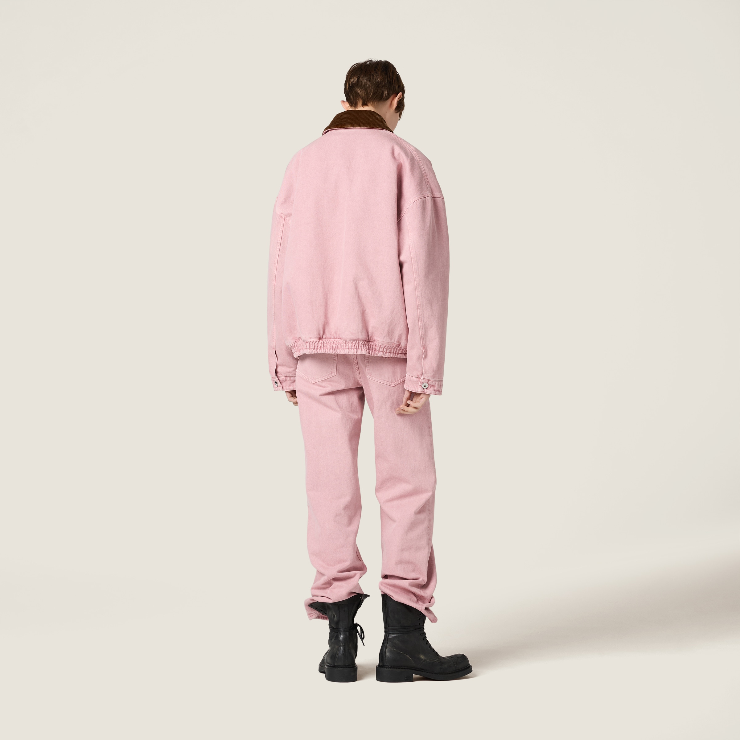 Miu Miu Denim Jeans In Pink
