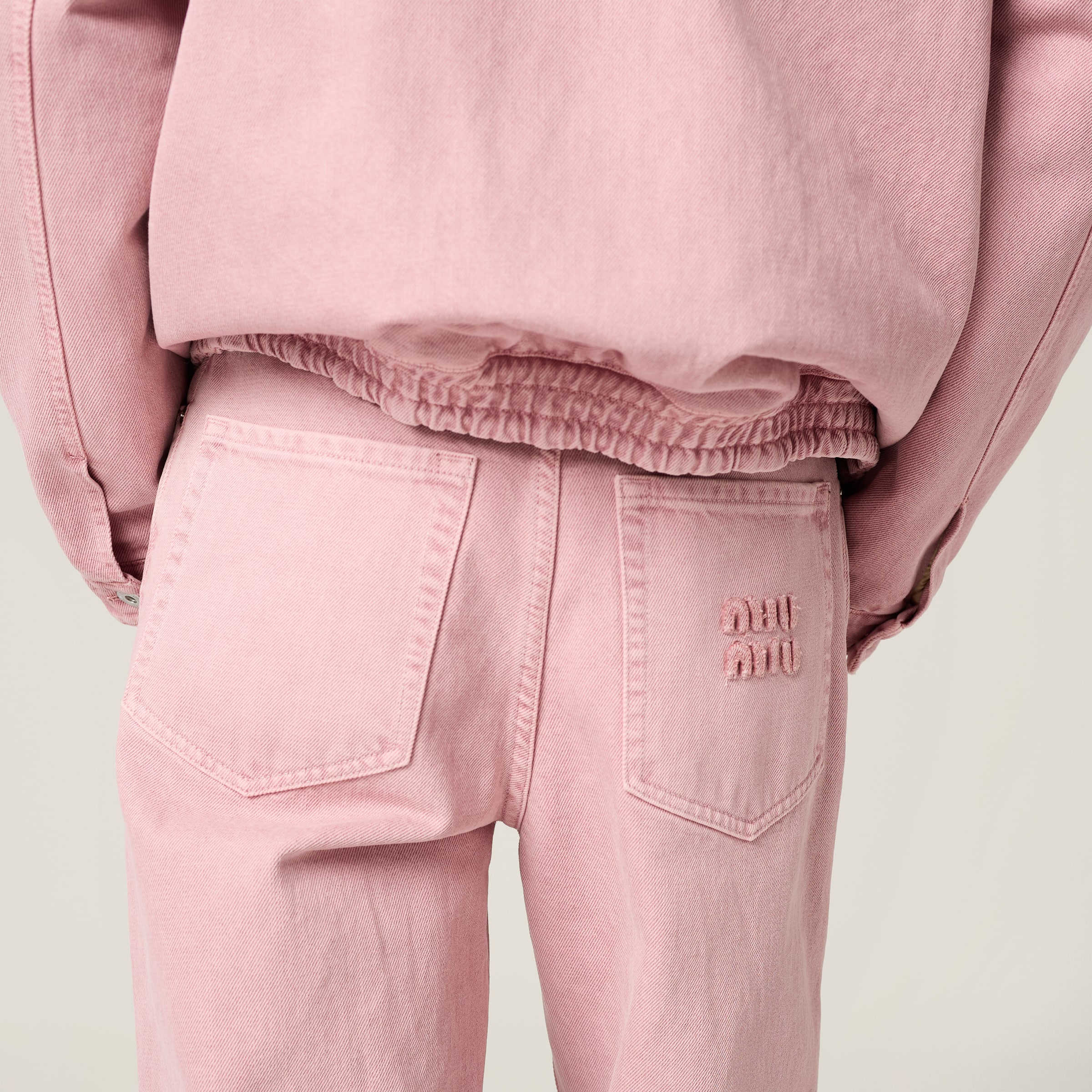 ピンク デニム ジーンズ | Miu Miu