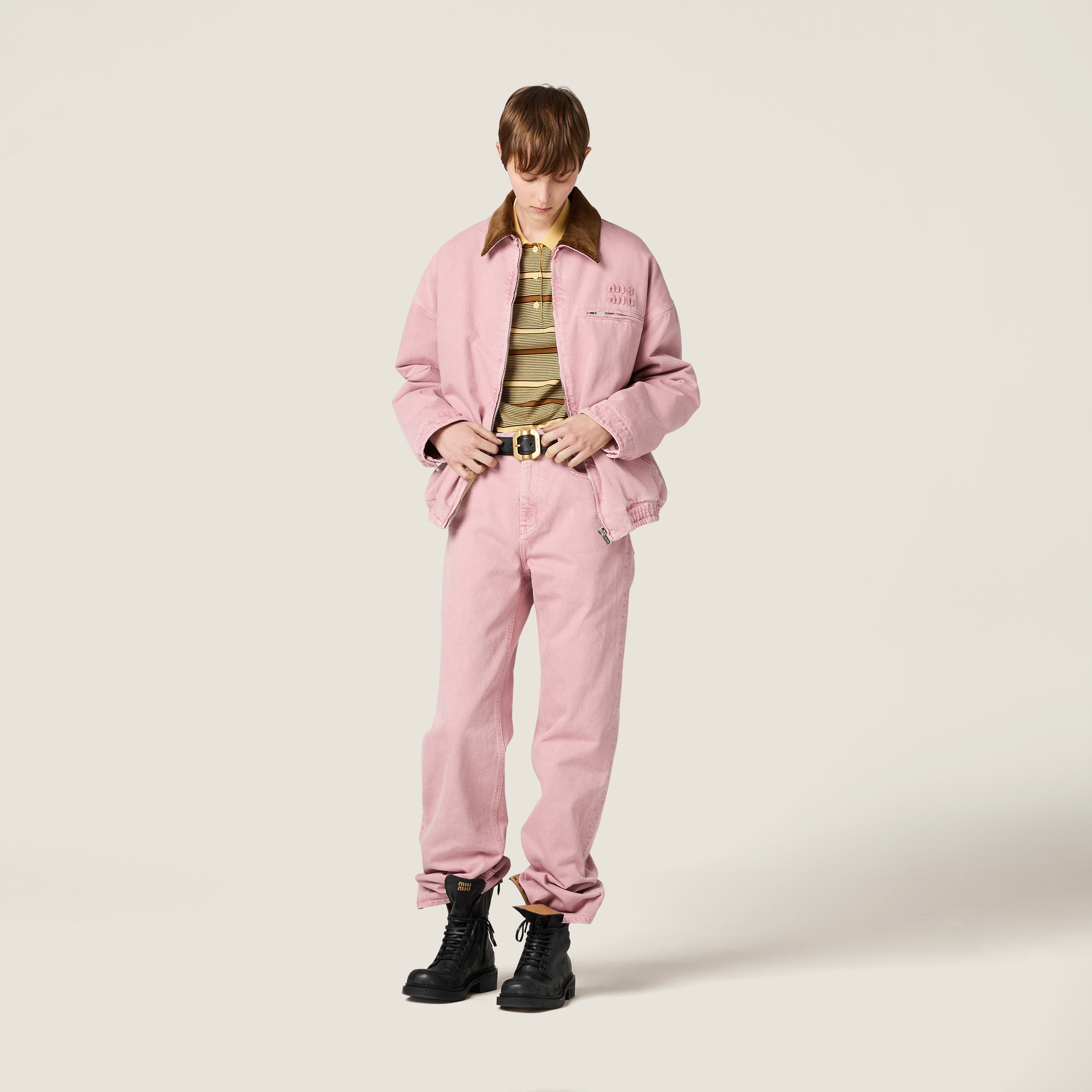 ◆ept◆ DIVE DENIM DARK PINK 5005770550 Pink Denim Jeans | Miu Miu
