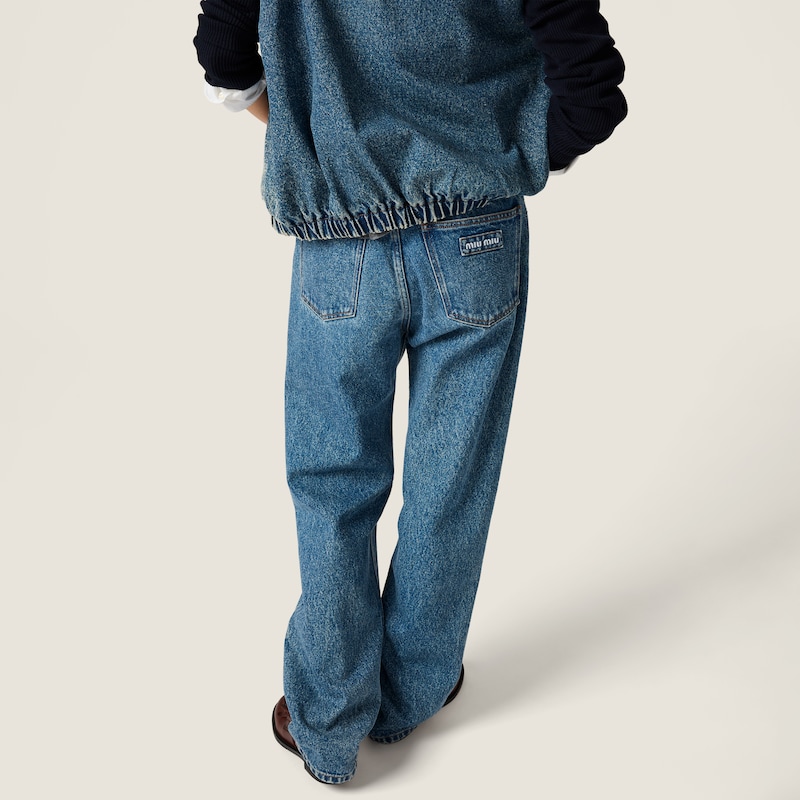 Jean à cinq poches en denim