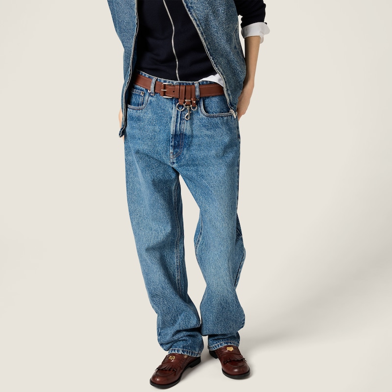 Jean à cinq poches en denim