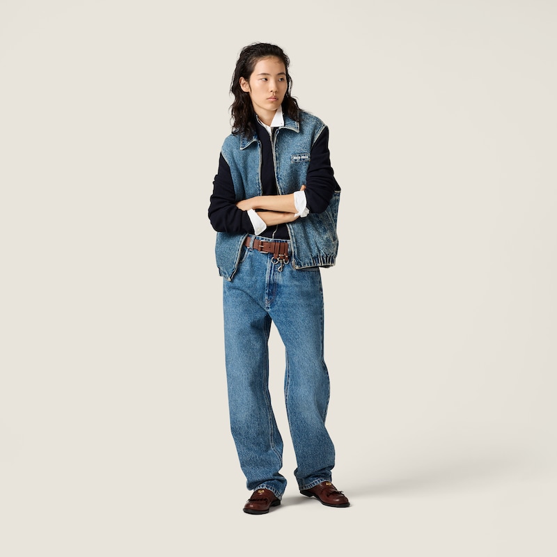 Jean à cinq poches en denim