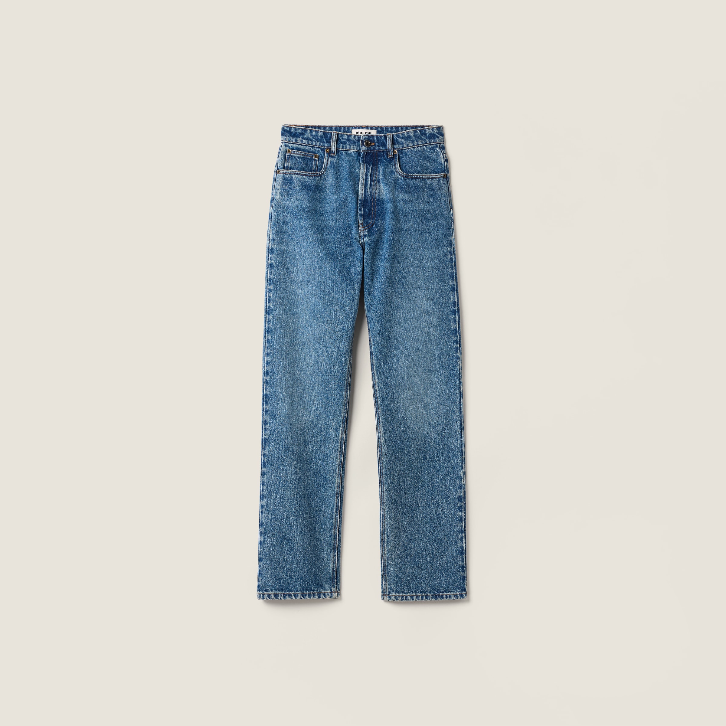 Navy Five-pocket Denim Jeans | Miu Miu - United States