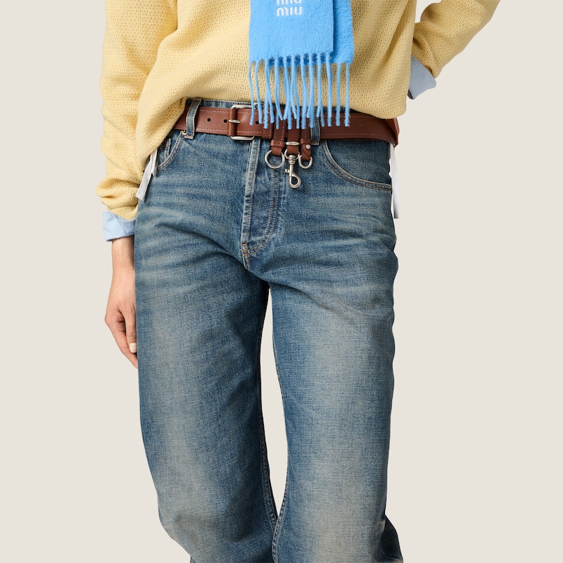 Five-pocket denim jeans