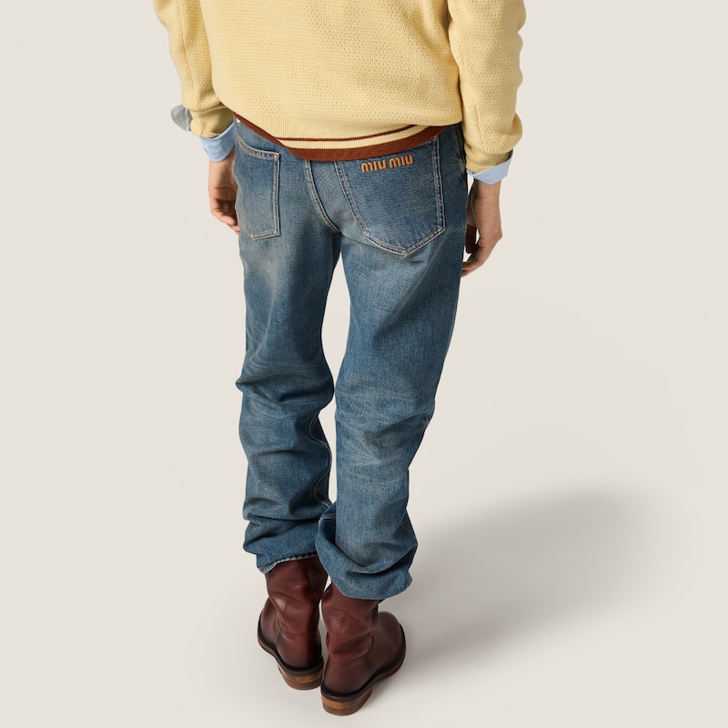 Five-pocket denim jeans