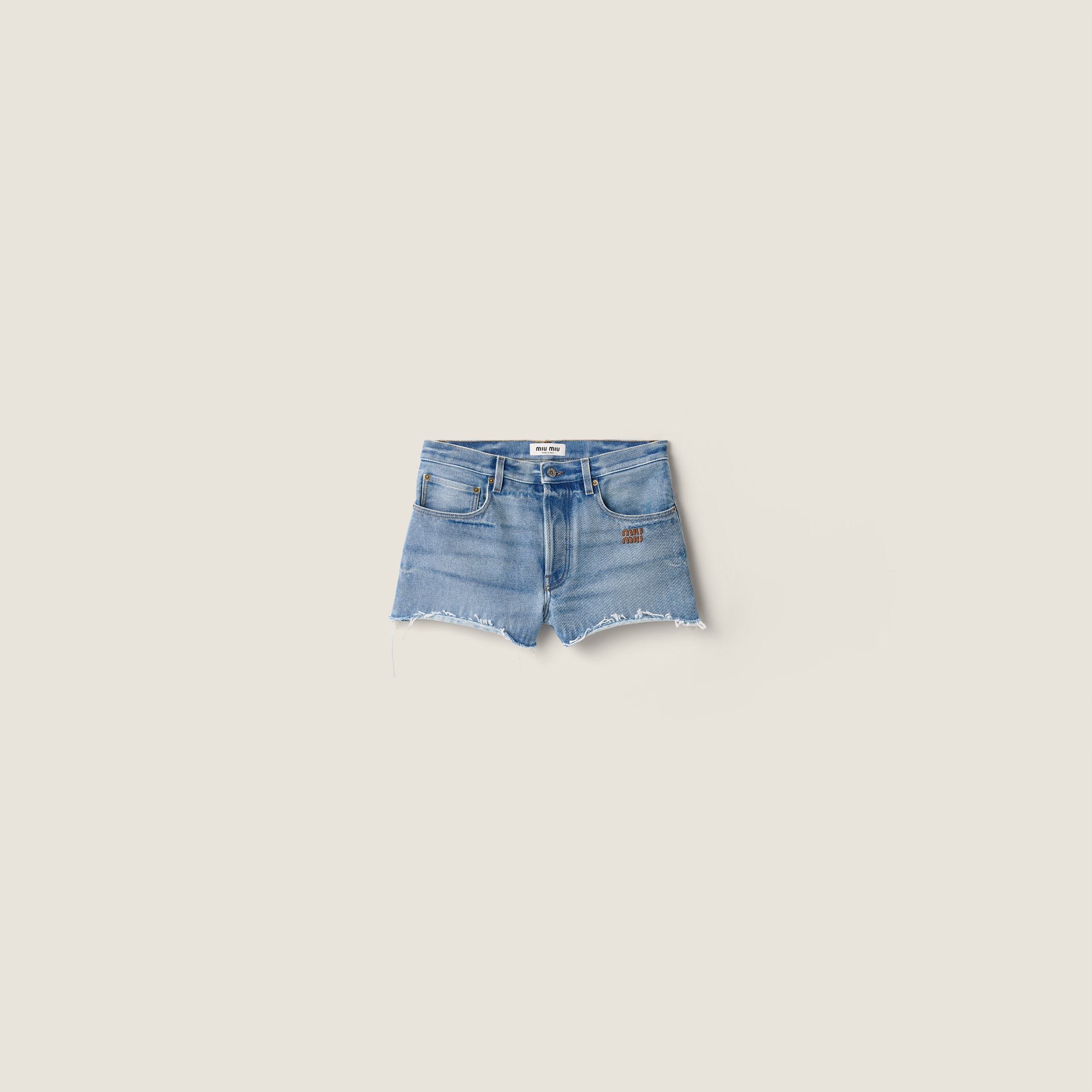 Washed denim shorts from Miu Miu - $1,370