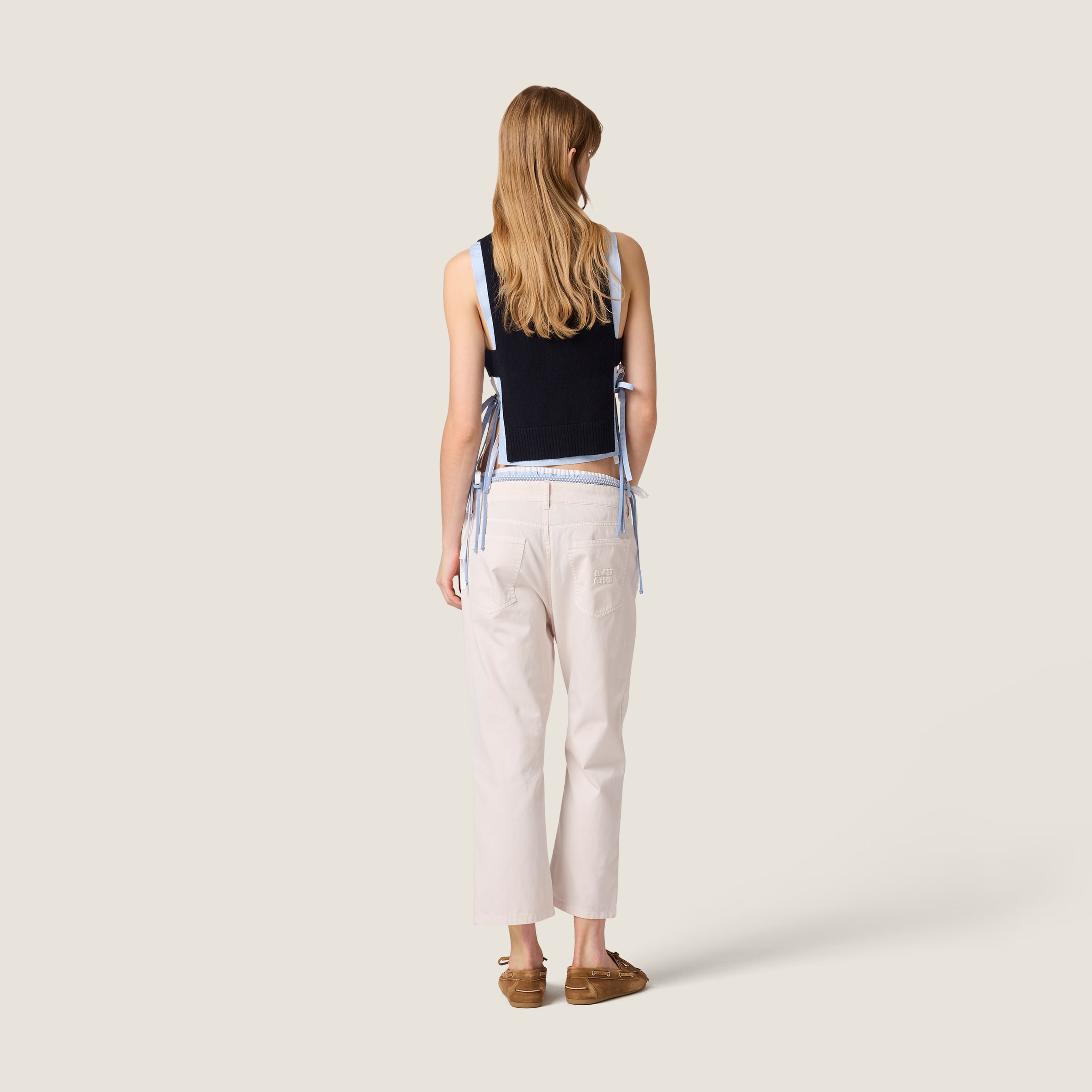 White Denim Jeans | Miu Miu - United States