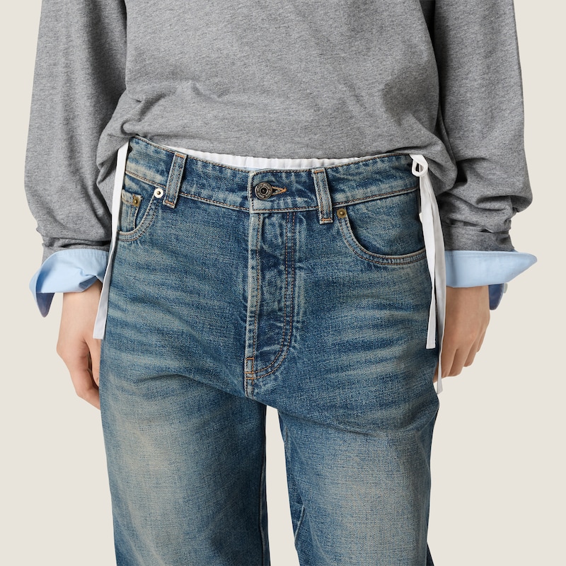 Five-pocket denim jeans
