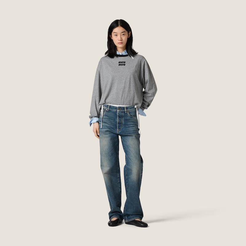 Five-pocket denim jeans