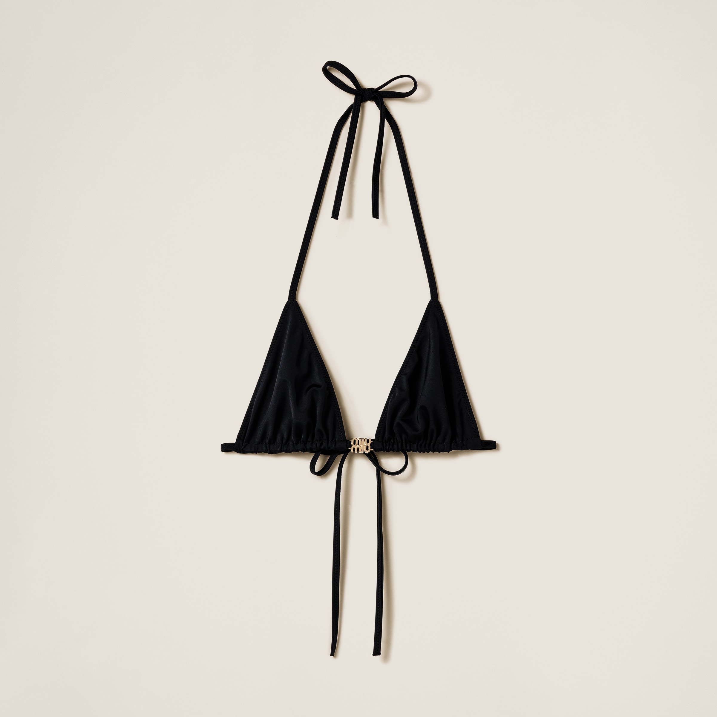 Miu Miu Jersey Bra In Black