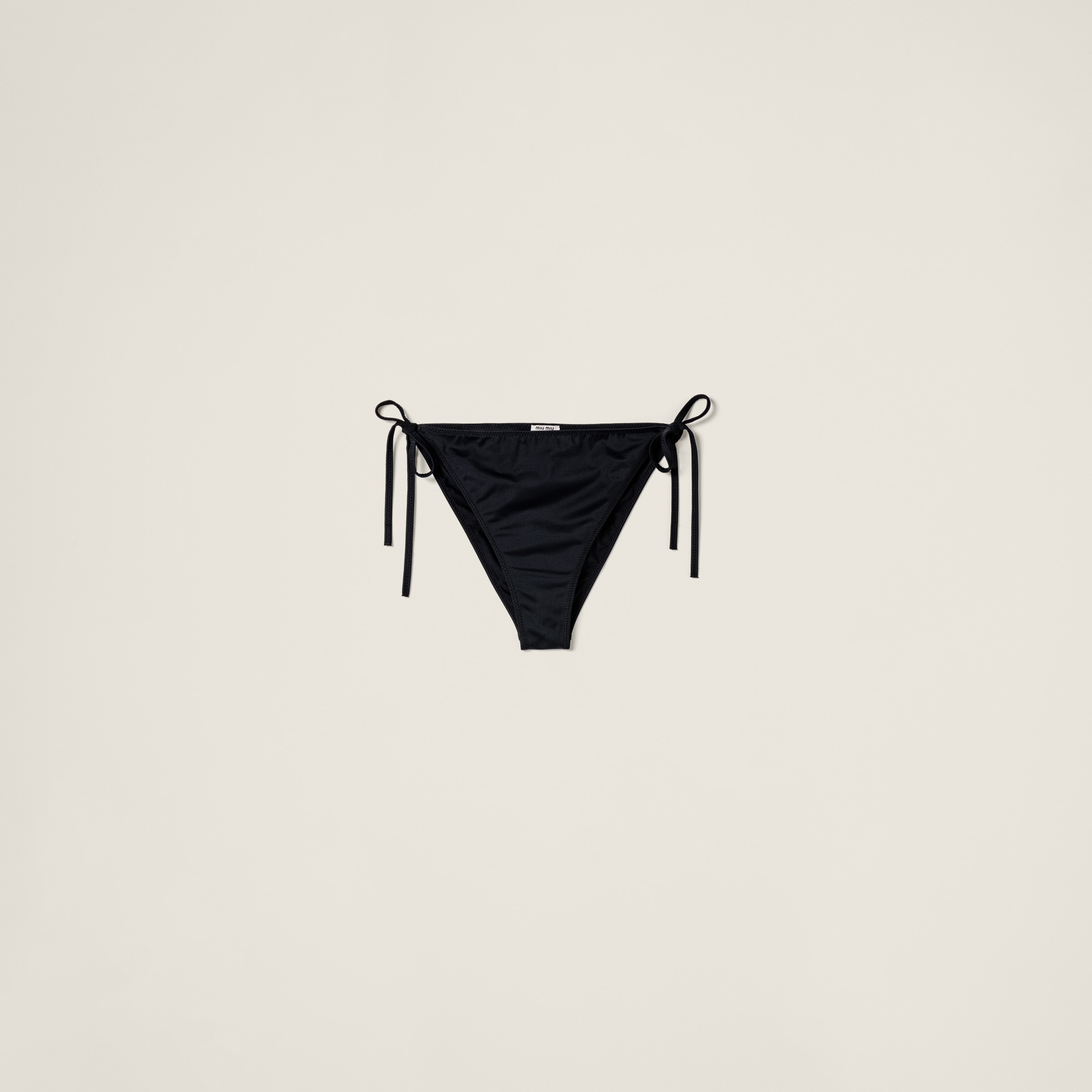 Miu Miu Jersey Panty In Black