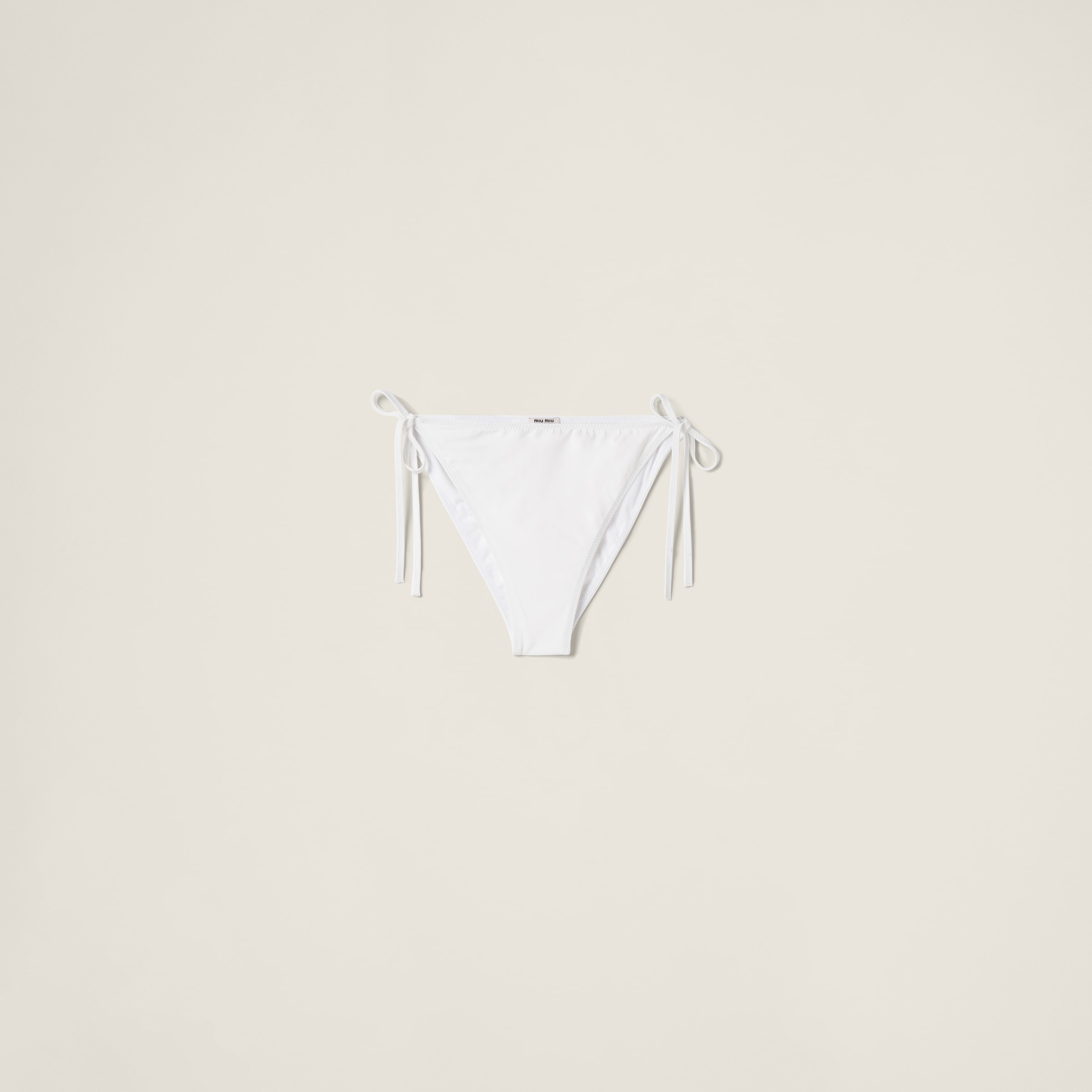 Miu Miu Jersey Panty In White