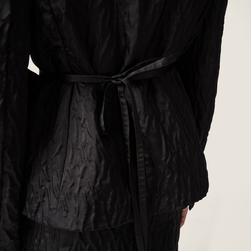 Cloqué duchesse apron