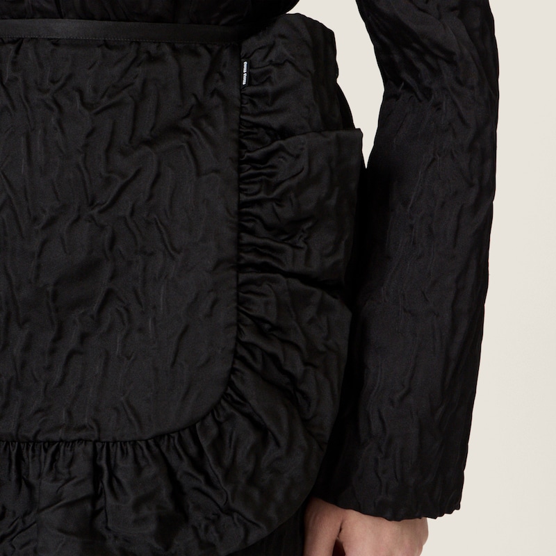 Cloqué duchesse apron