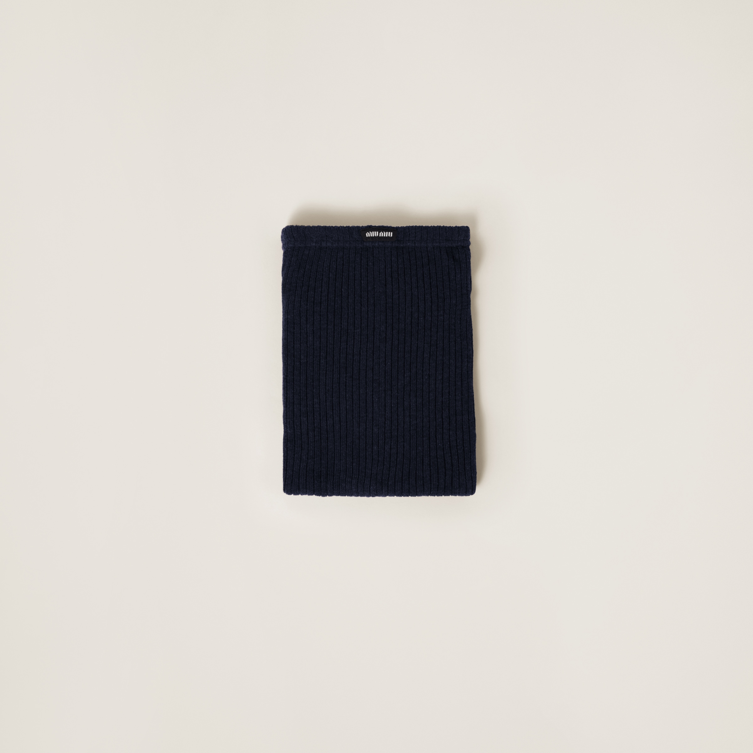 【高品質なコットン】MIUMIU コットンタイツ ネイビー コットン タイツ | Miu Miu