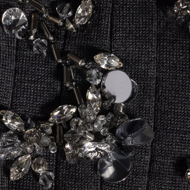 Ribbed knit silk socks