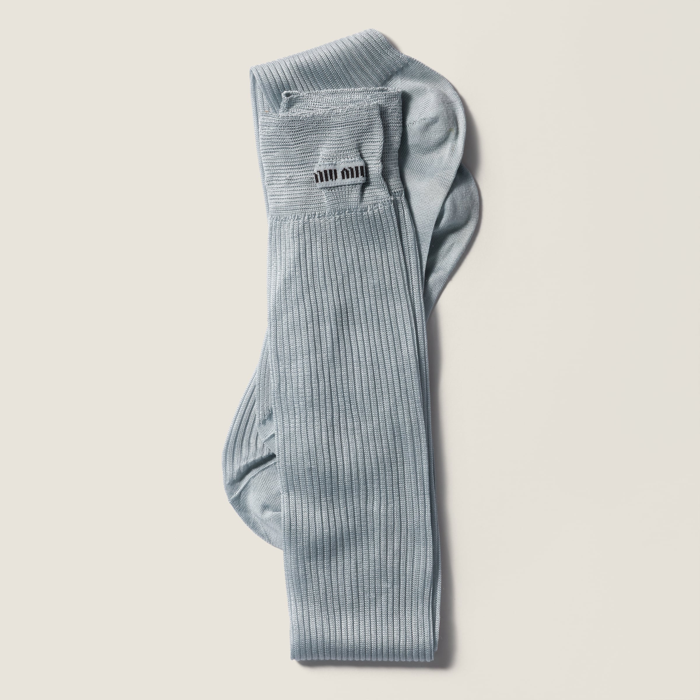 Miu Miu Silk Ribbed Socks
