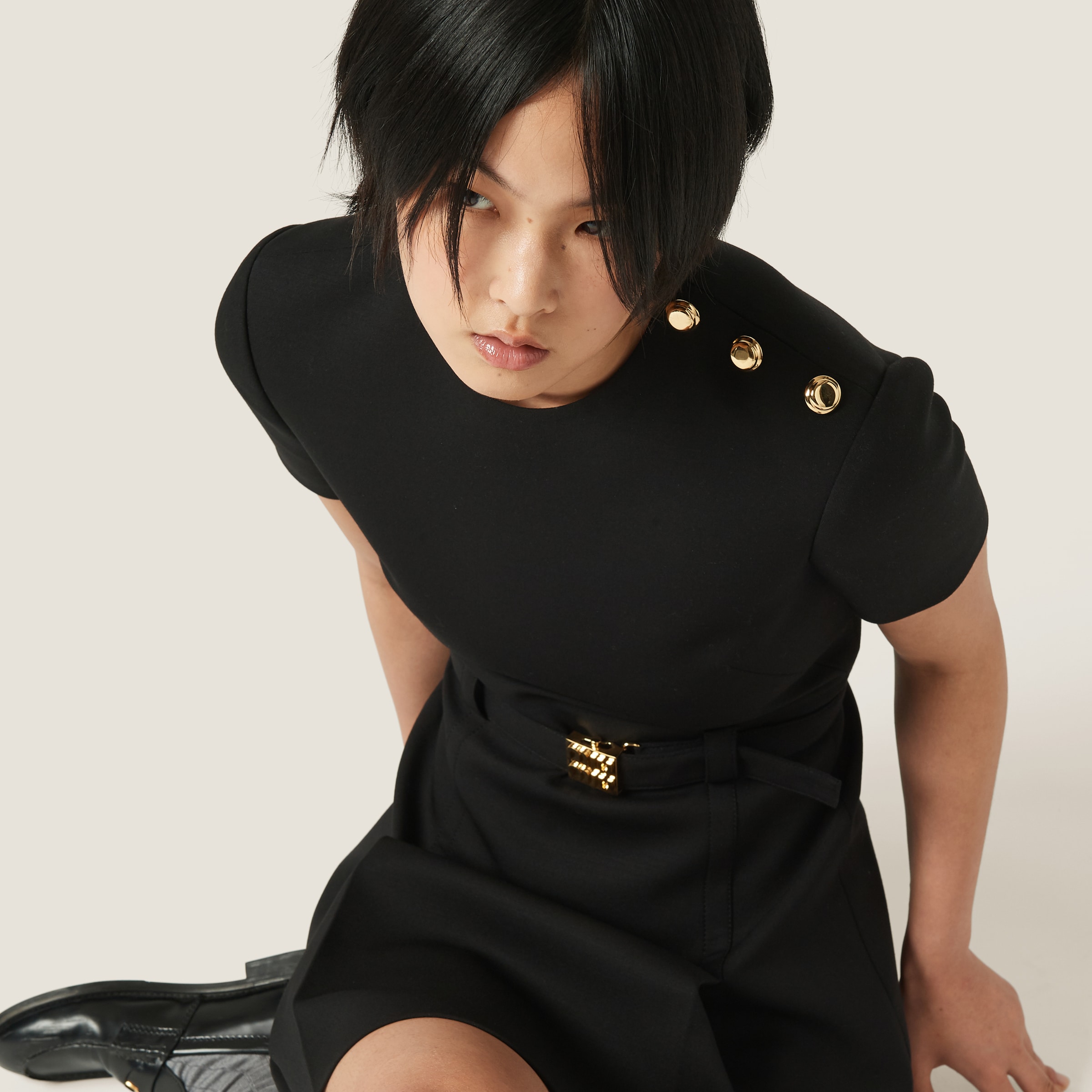 Grain de poudre mini-dress
