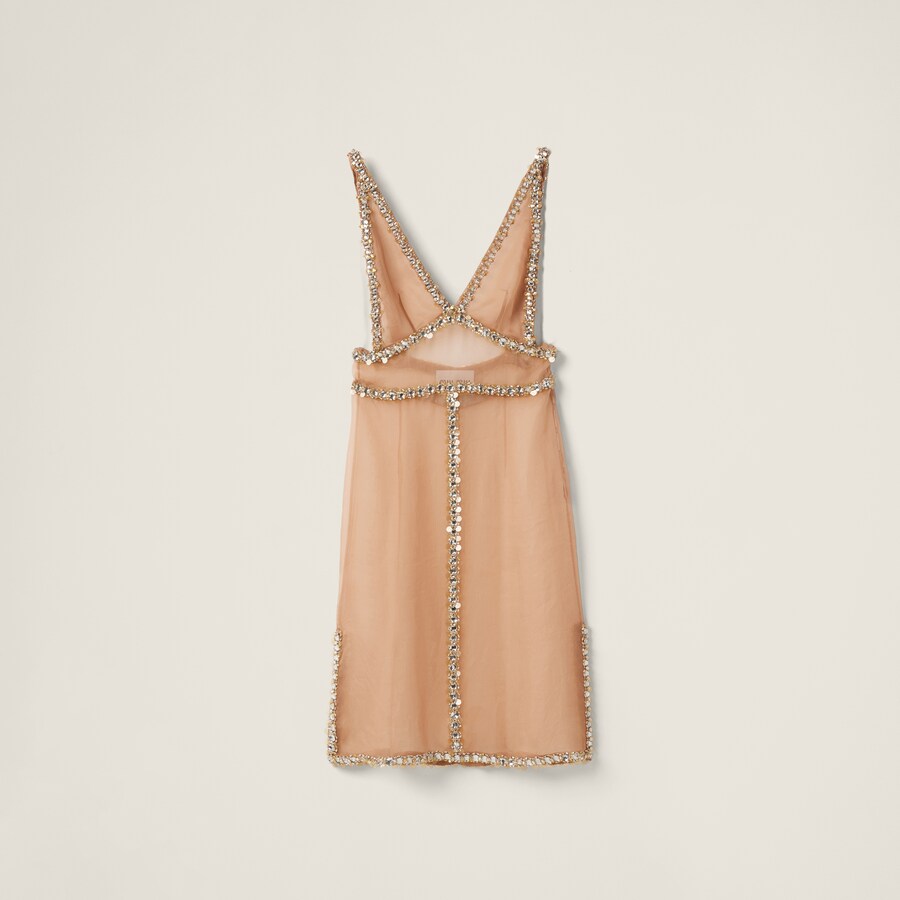Miumiu 2026 Plaid Vest Dress Blue-Gray Wool Viscose