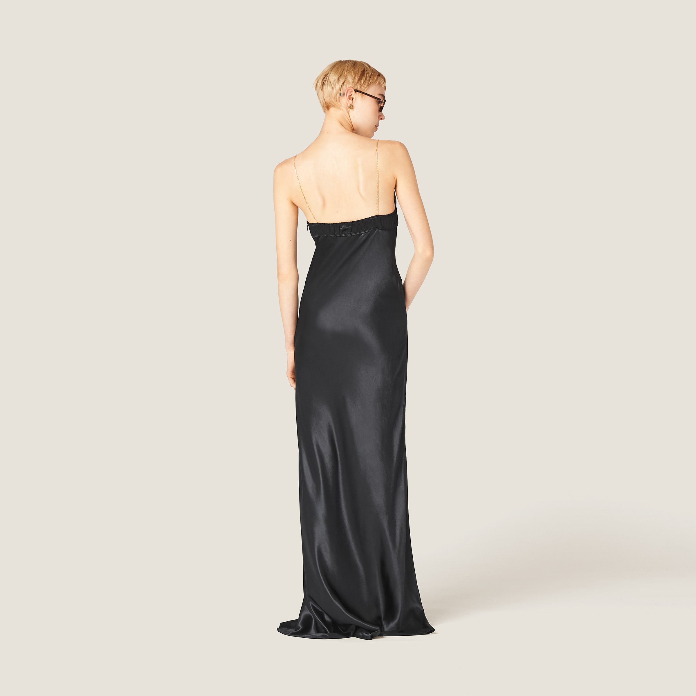 Long clearance satin dress