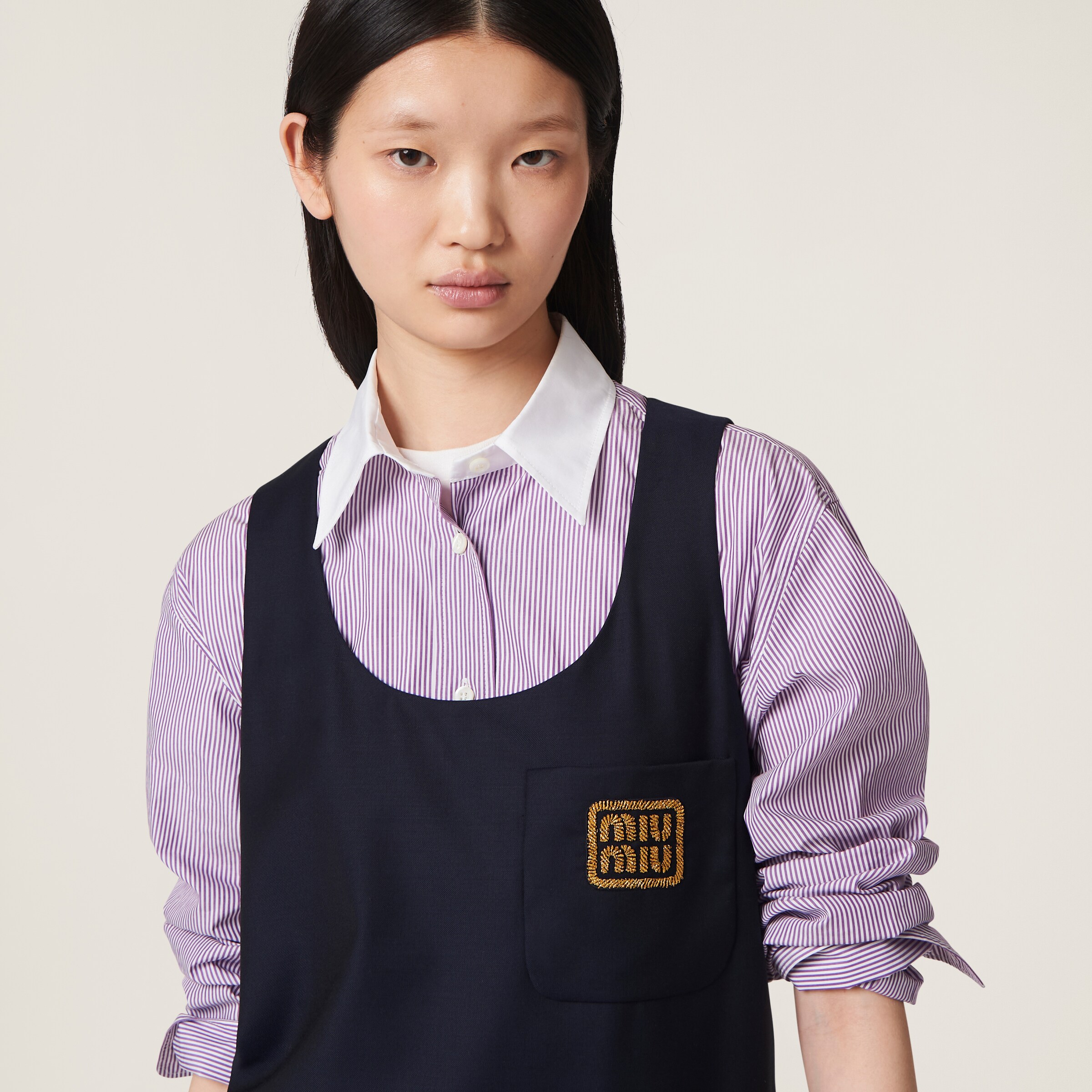MiuMiu＊Batavia dress ウール プリーツミニドレス＊送料込 MiuMiu＊Batavia dress ウール プリーツミニドレス＊送料込
