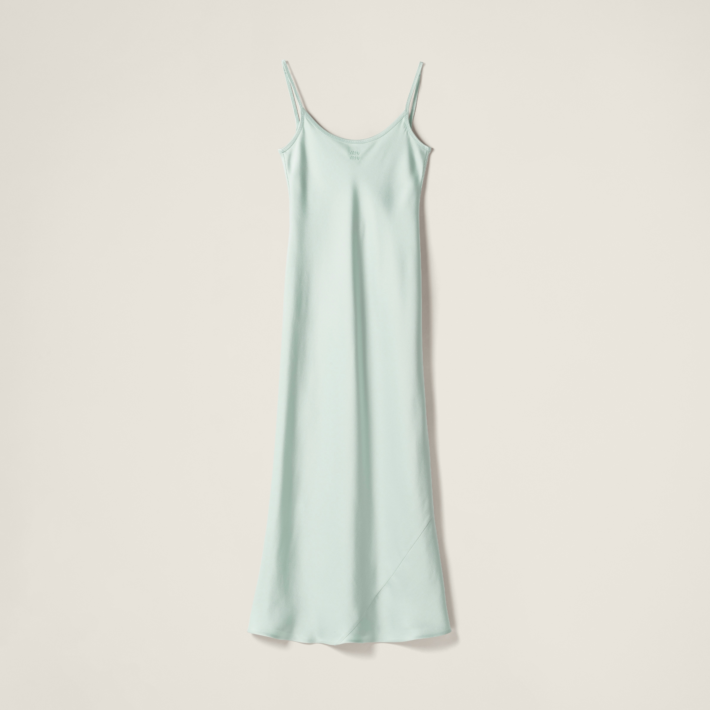 Miu Miu Long Silk Dress In Jade Green | ModeSens Miu Miu Long Silk Dress In Jade Green | ModeSens