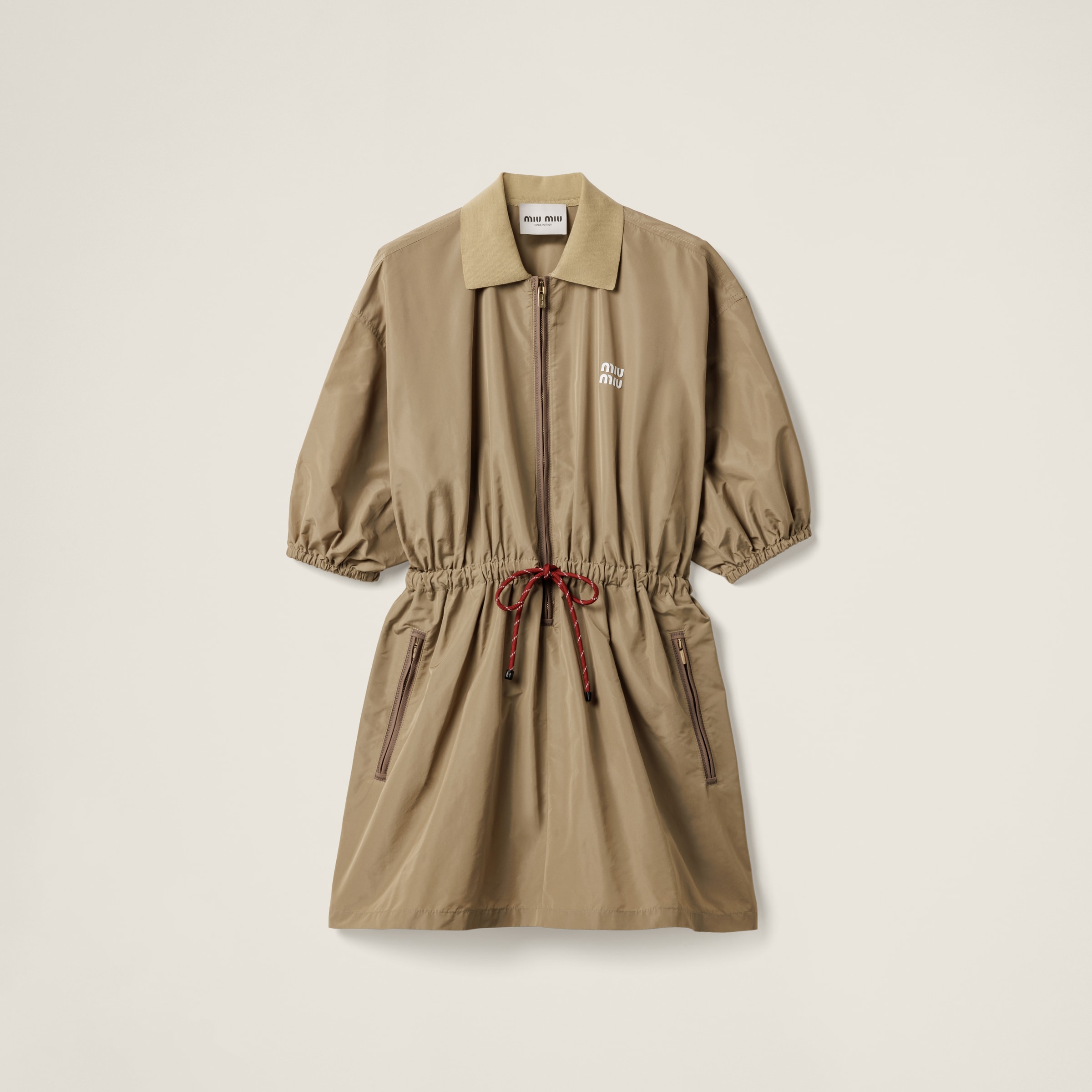 MIU MIU TECHNICAL FABRIC DRESS