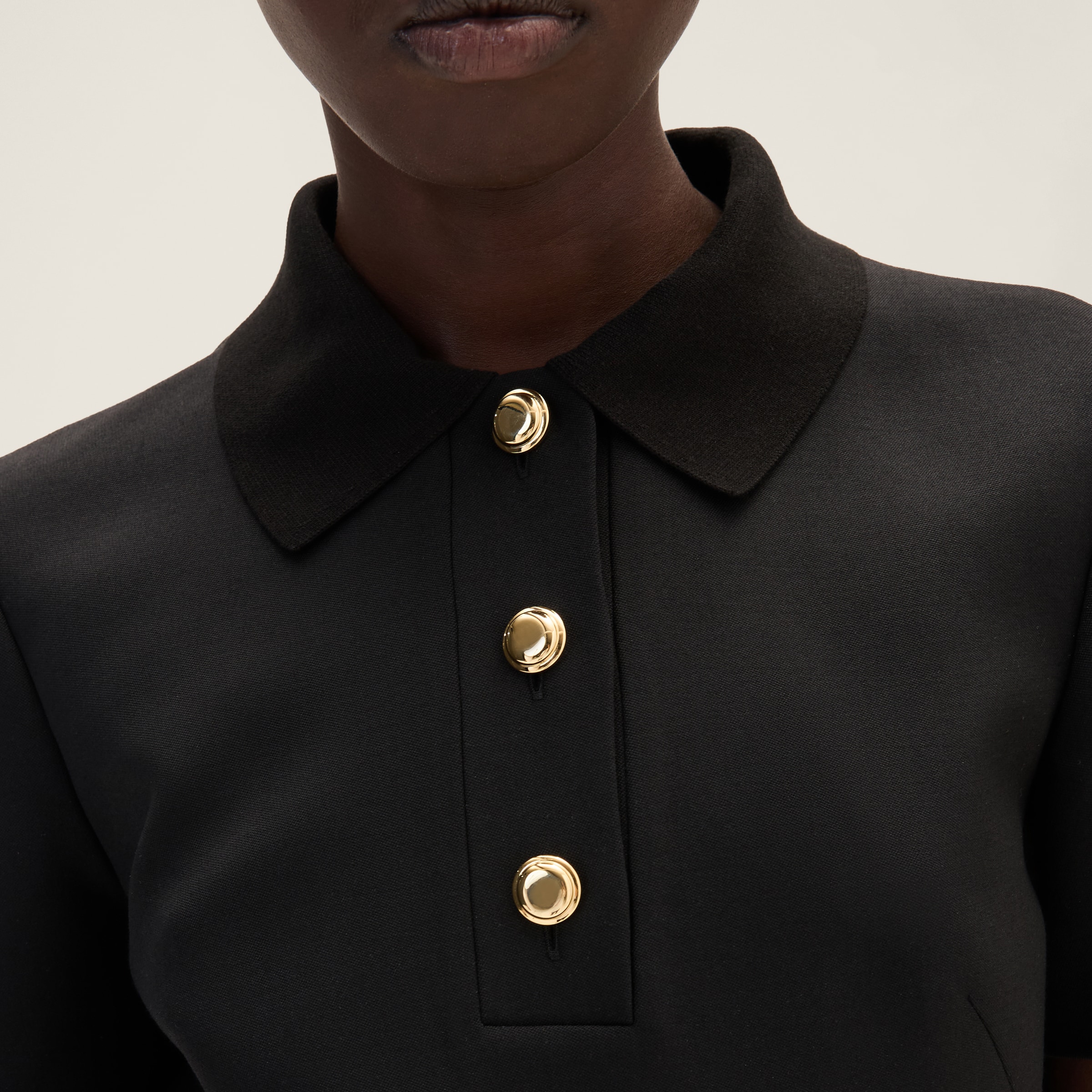 Miu Miu Grain De Poudre Mini-dress In Black