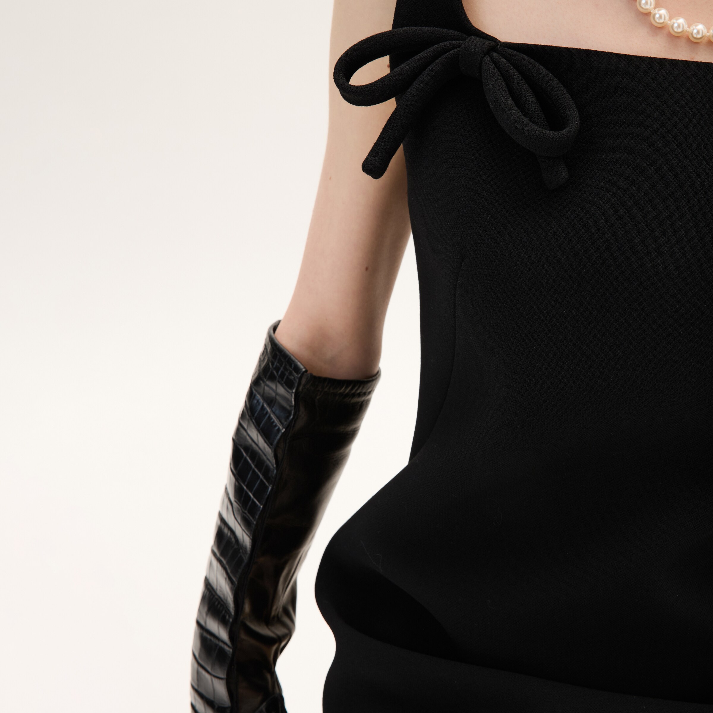 miumiu ブラックドレス 36 ブラック ナテ ドレス | Miu Miu