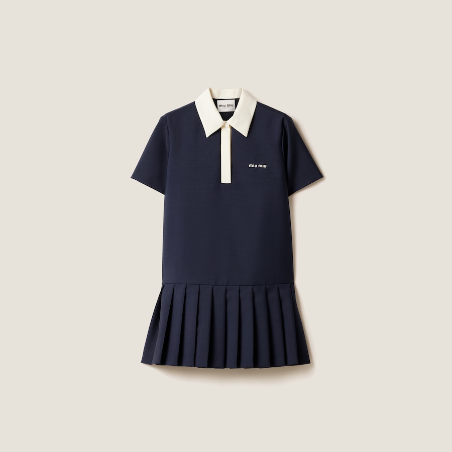 miumiu ミュウミュウ ワンピースイナズマドットリボンレディース黒