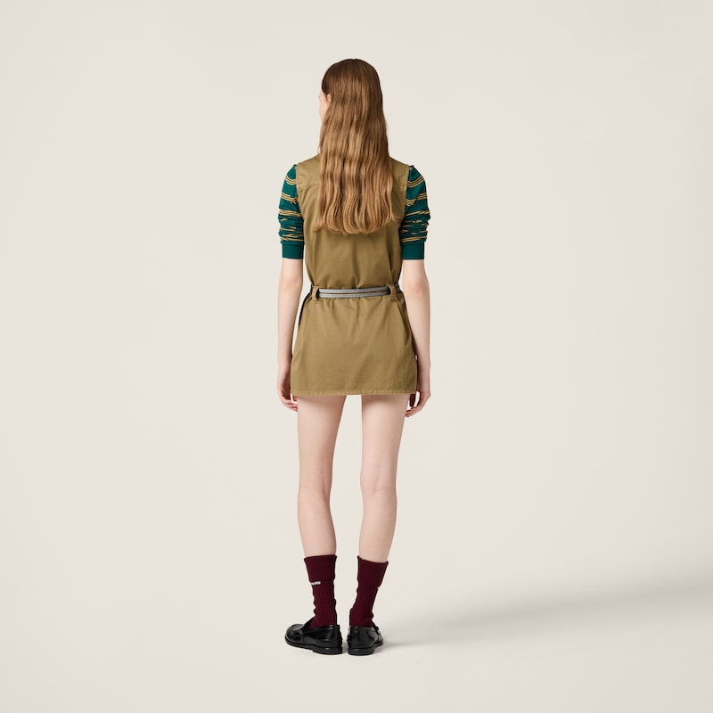 Kleid aus Garment-dyed-Baumwoll-Satin