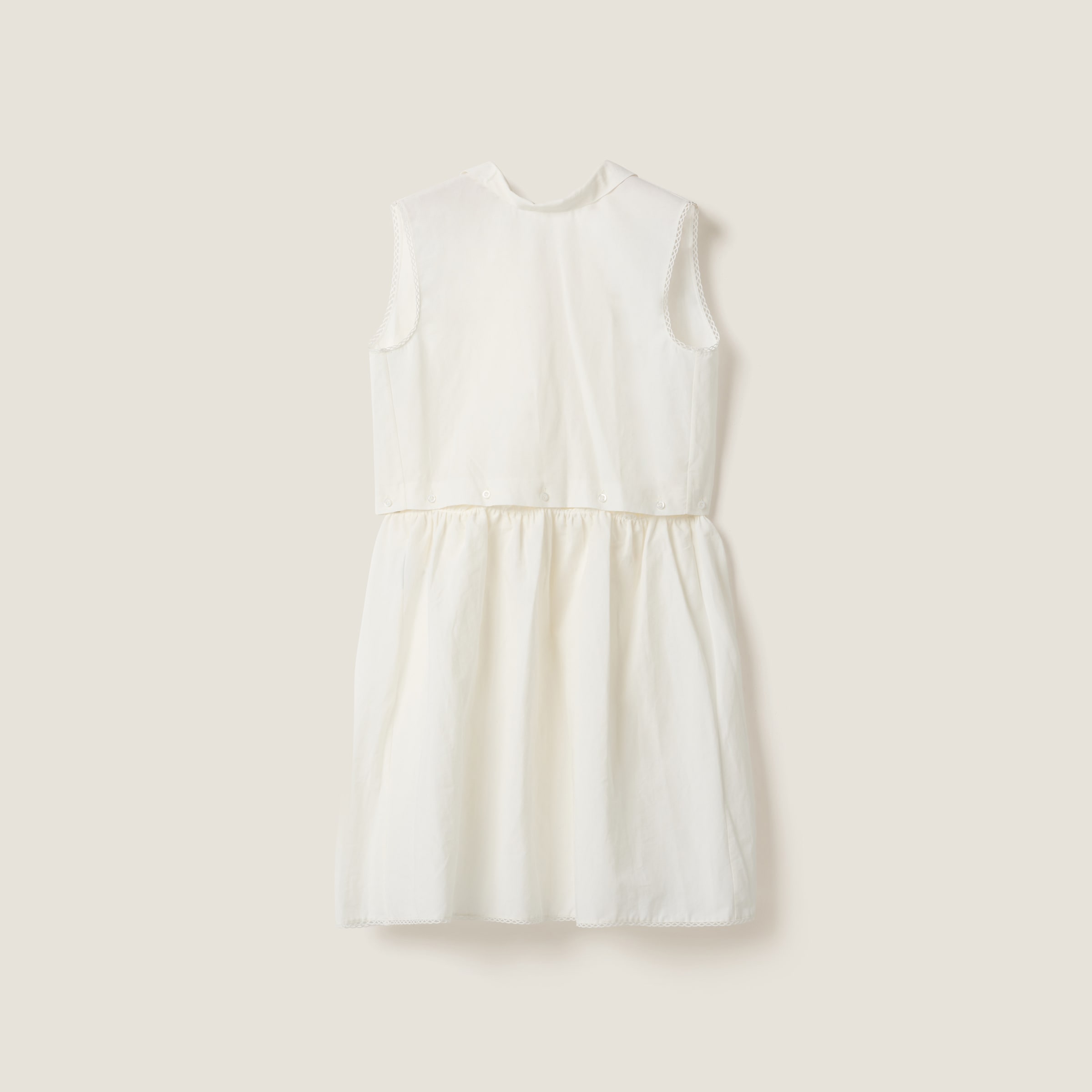 MIU MIU SLUBBED POPLIN DRESS
