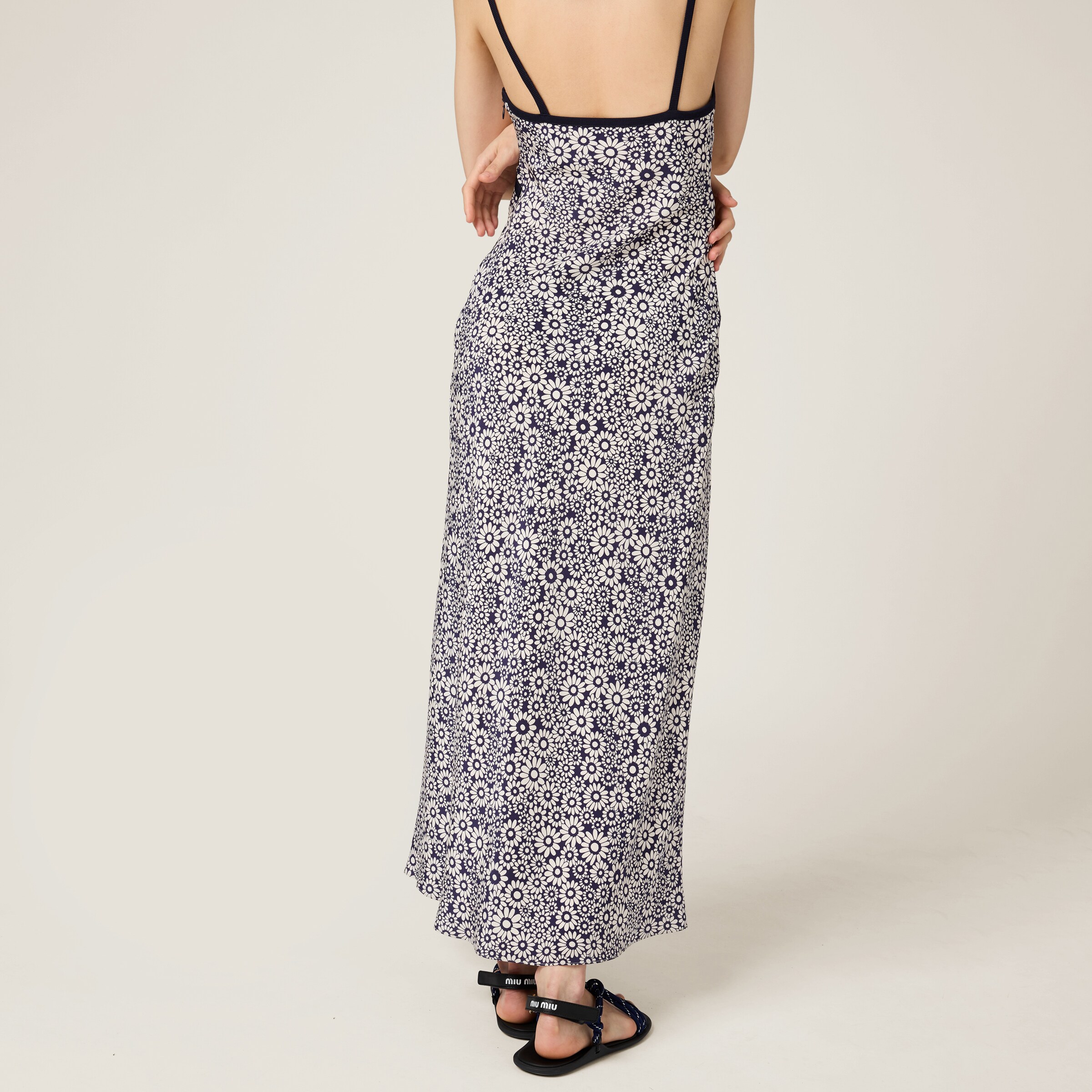 MiuMiu＊Printed crepe de chine dress シルクドレス＊送料込 MF5036_S_OOO_ABITO_Burgundy_An