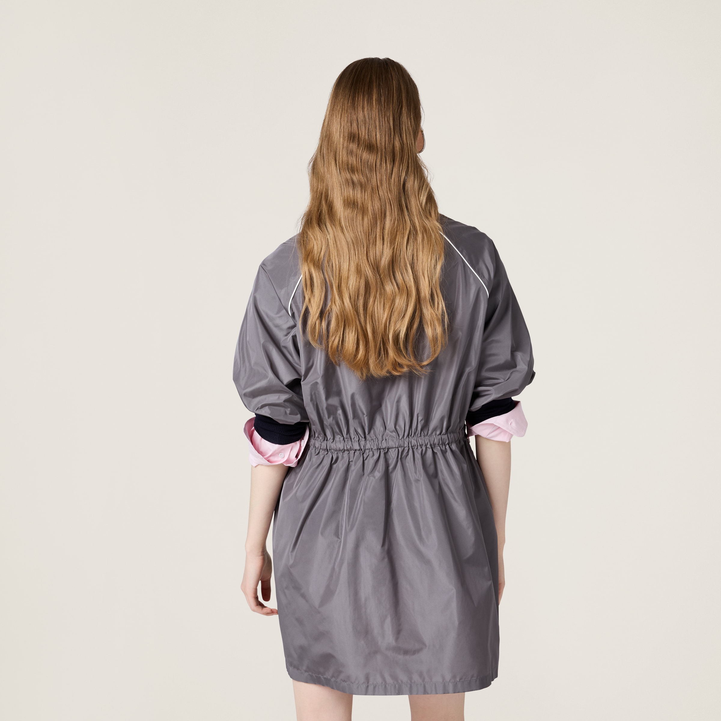 Miu Miu Technical Silk Mini-dress