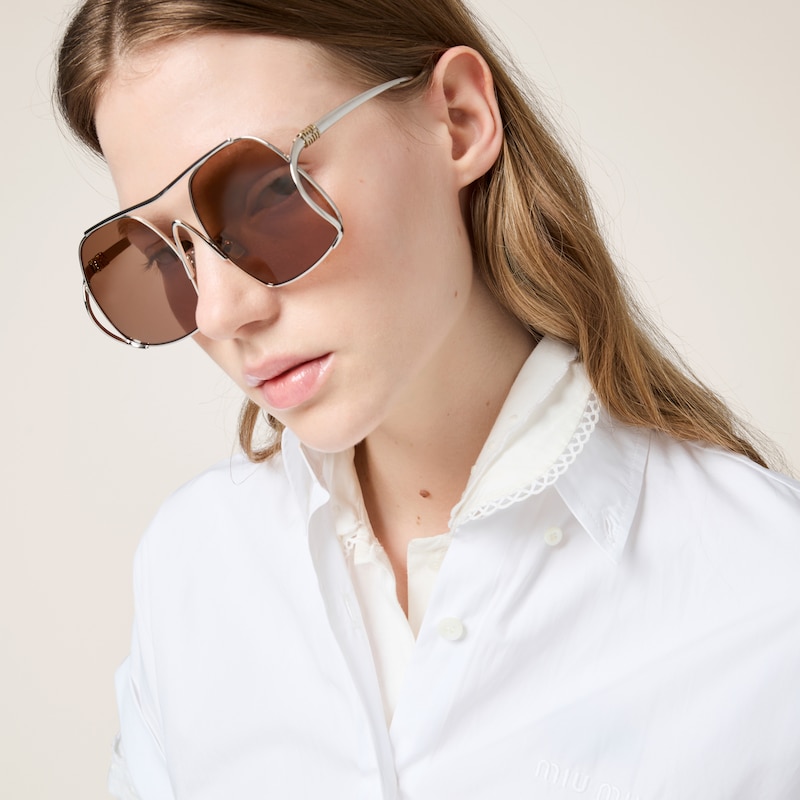 Poplin midi shirt-dress