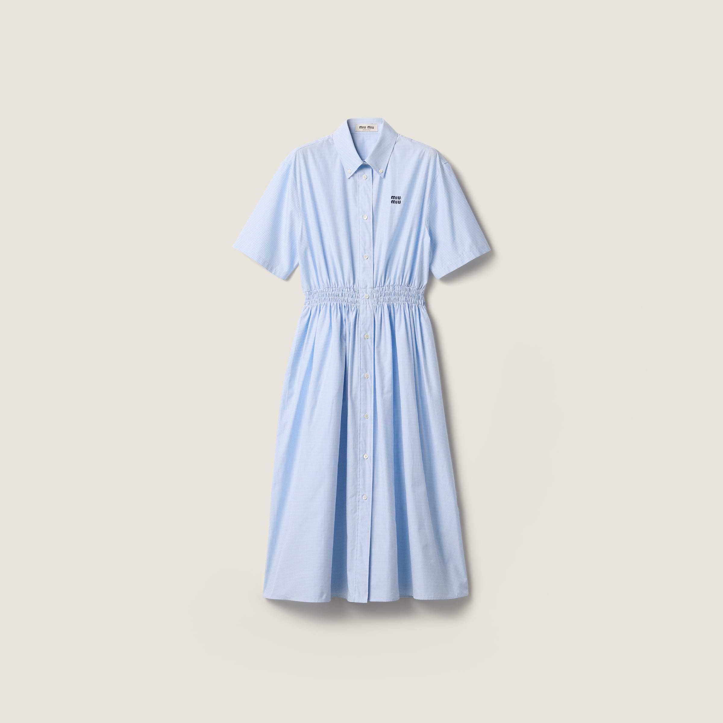 美品 MIU MIU ギンガムチェック 5NG005 巾着 アクセサリーポーチ