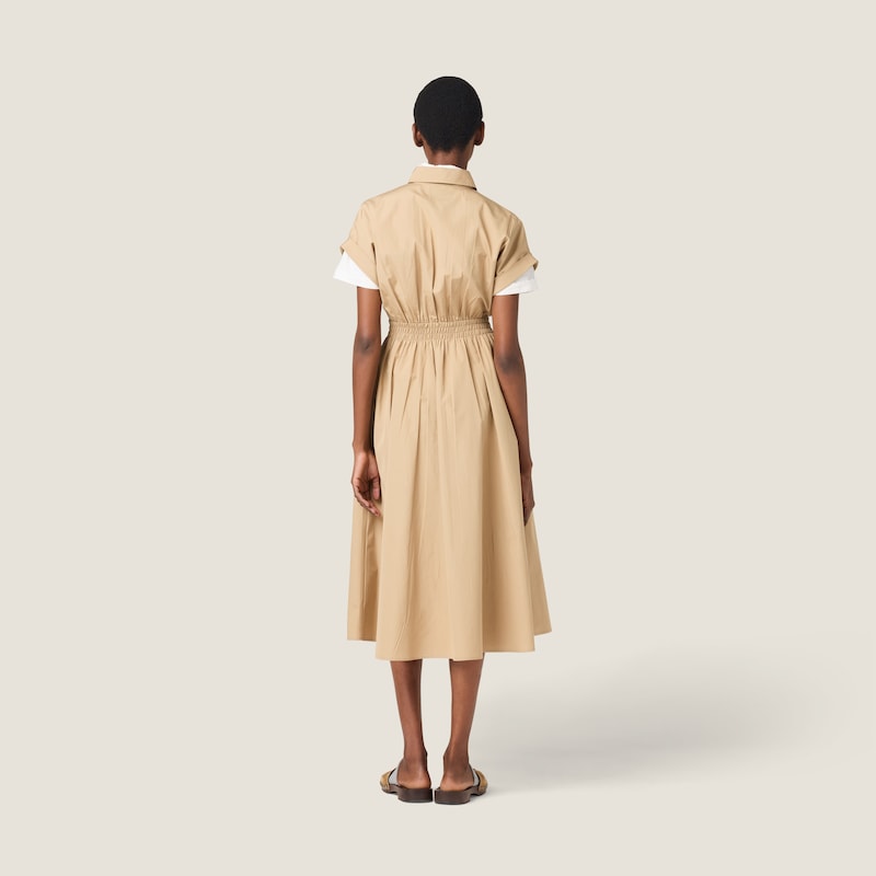 Poplin shirt-dress