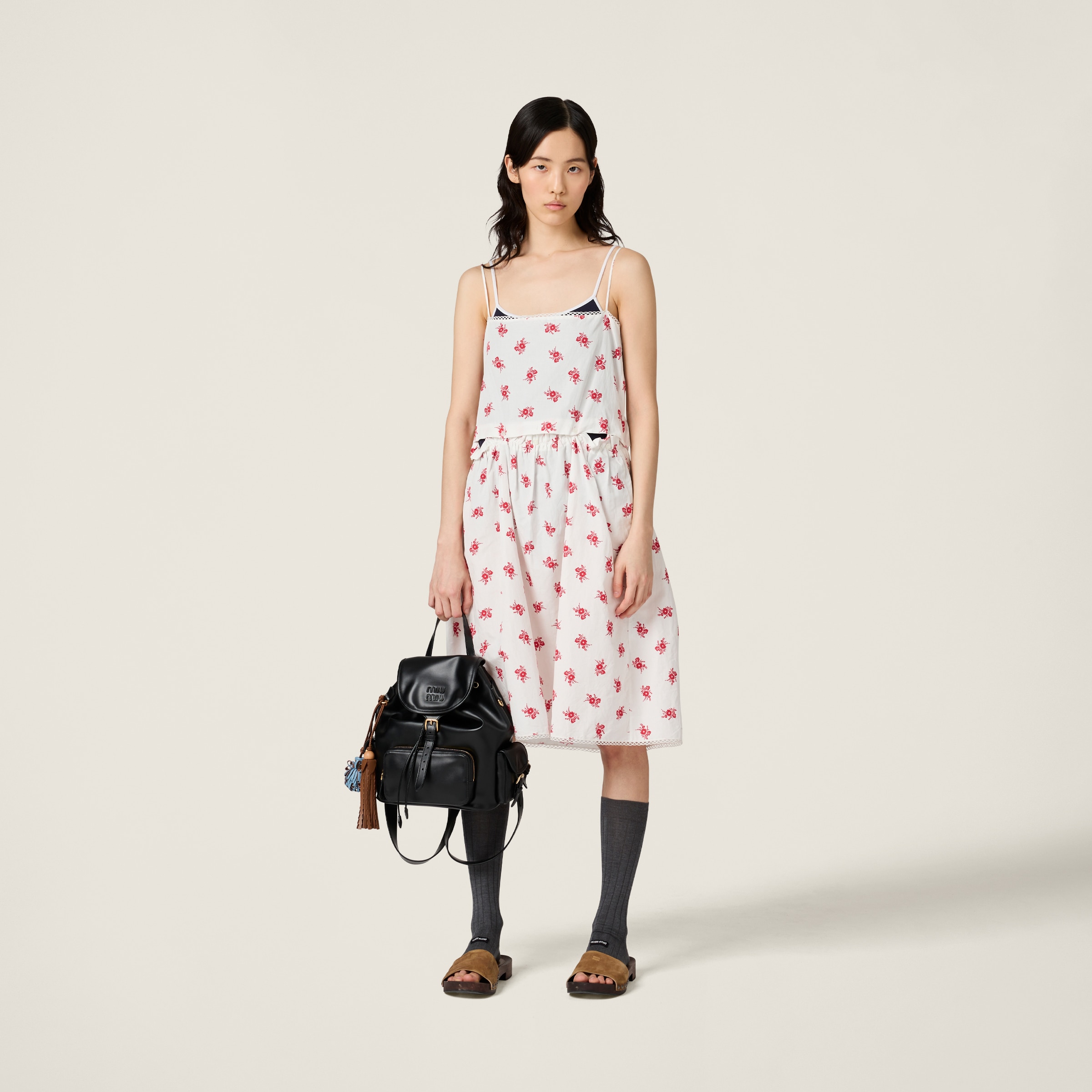 Miu Miu｜DRESSES (MF5397 122R F0002) Miu Miu black organza mini dress - The AP Archive