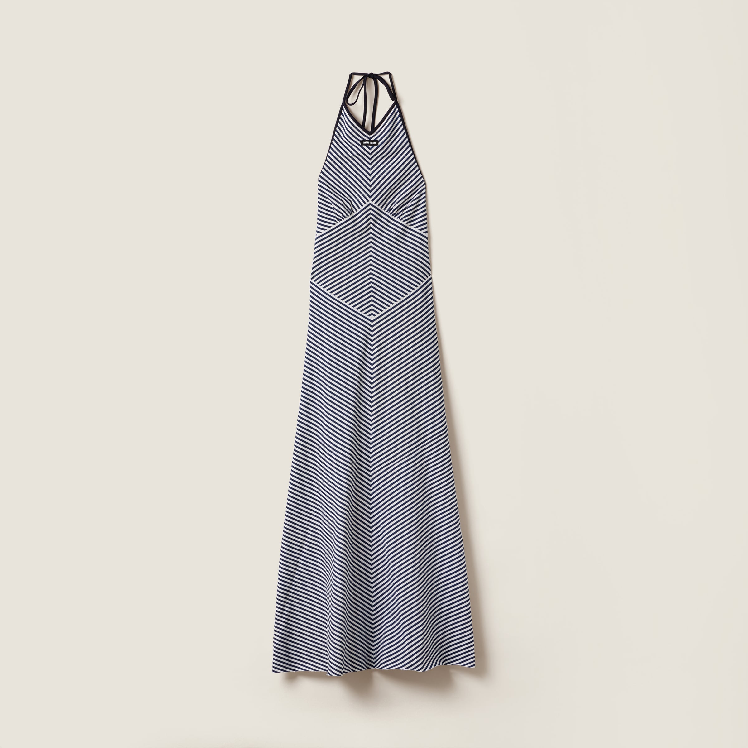 Striped jersey maxi dress - Collection Collections | Miu Miu