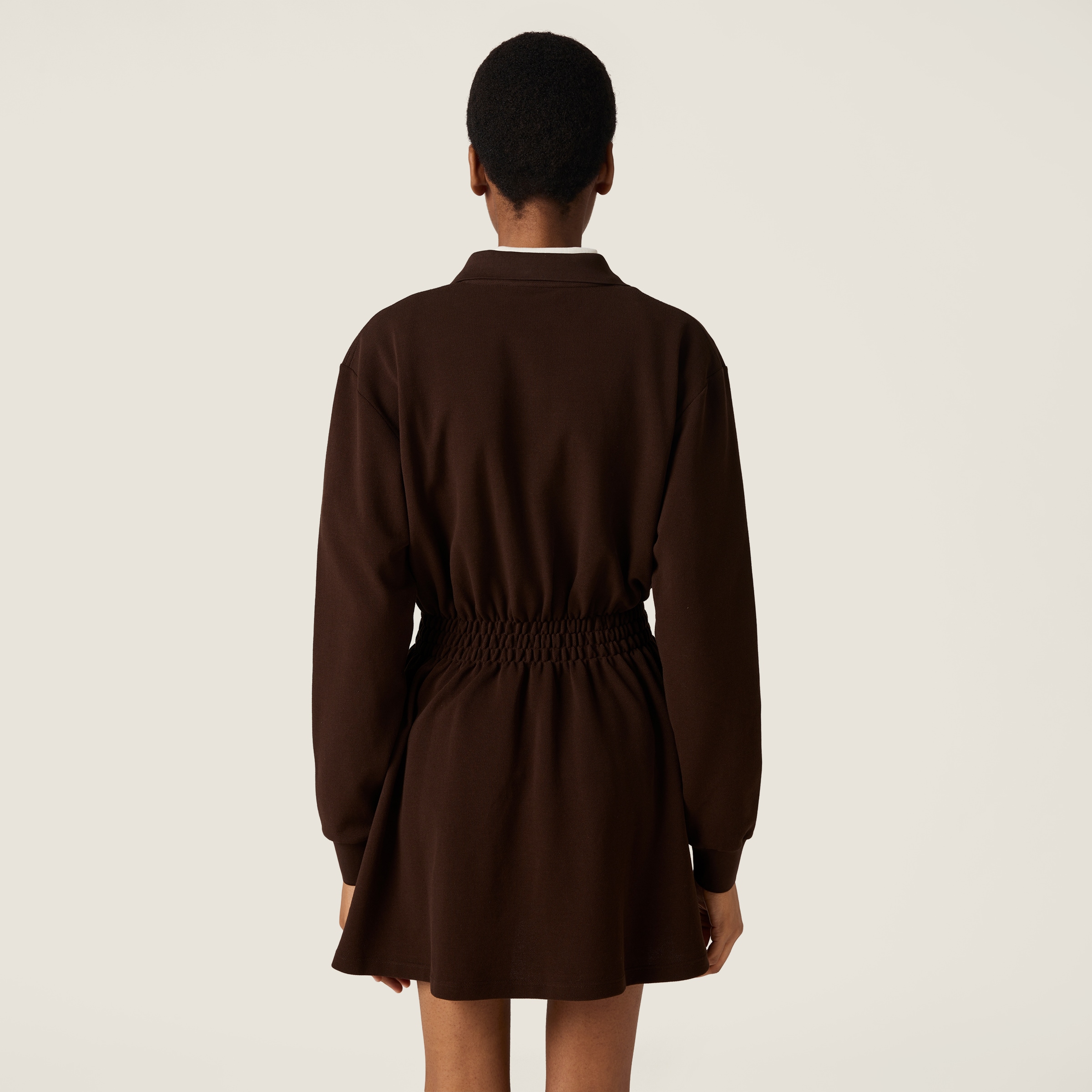 Miu Miu Cotton Piqué Mini-dress
