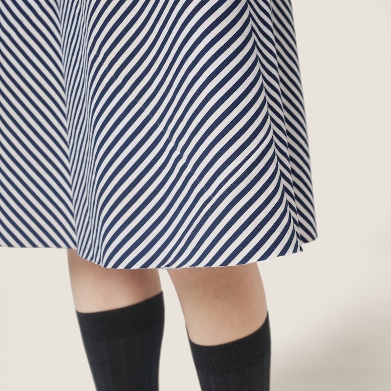 Çizgili Jarse Elbise