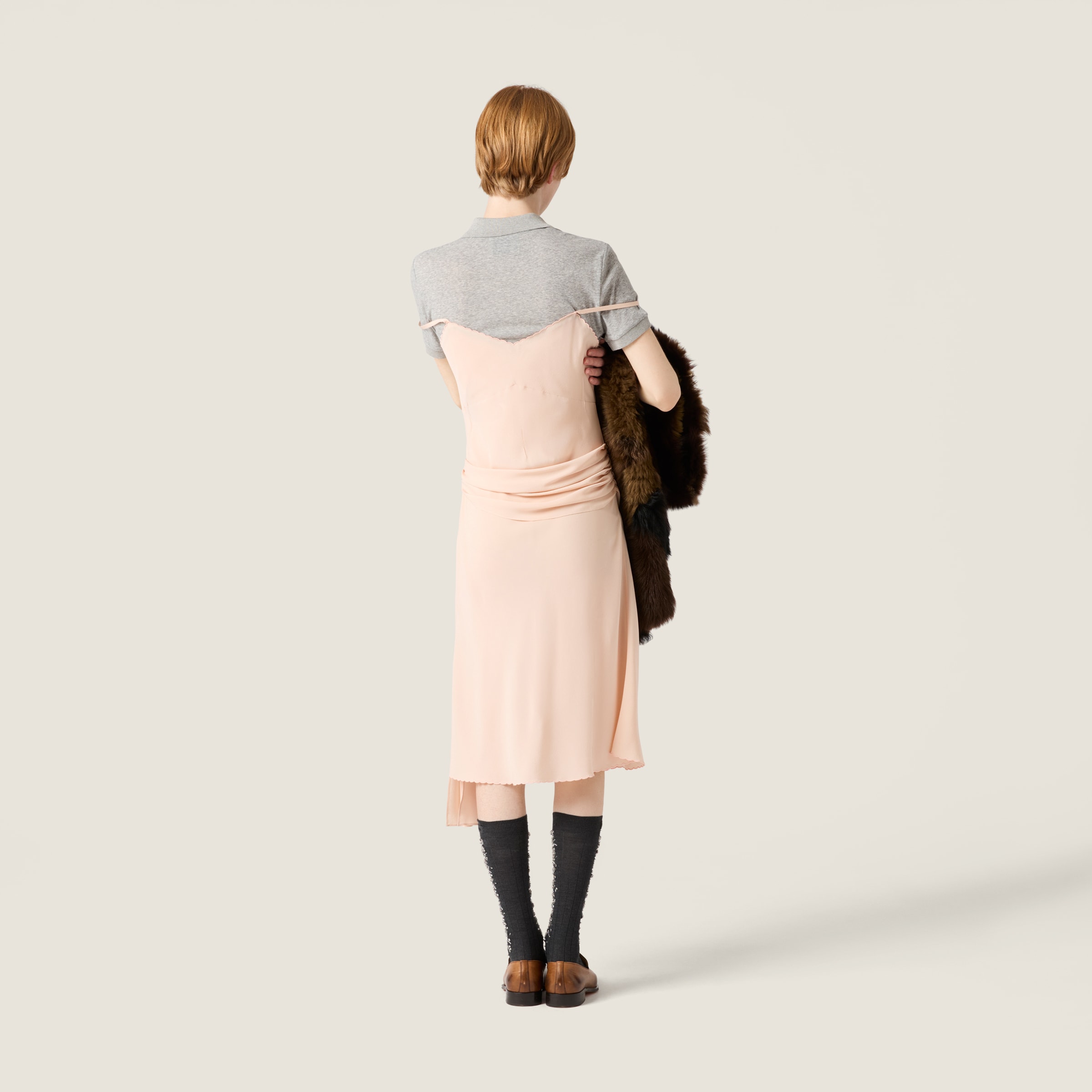 Miu Miu Marocain Crepe Dress